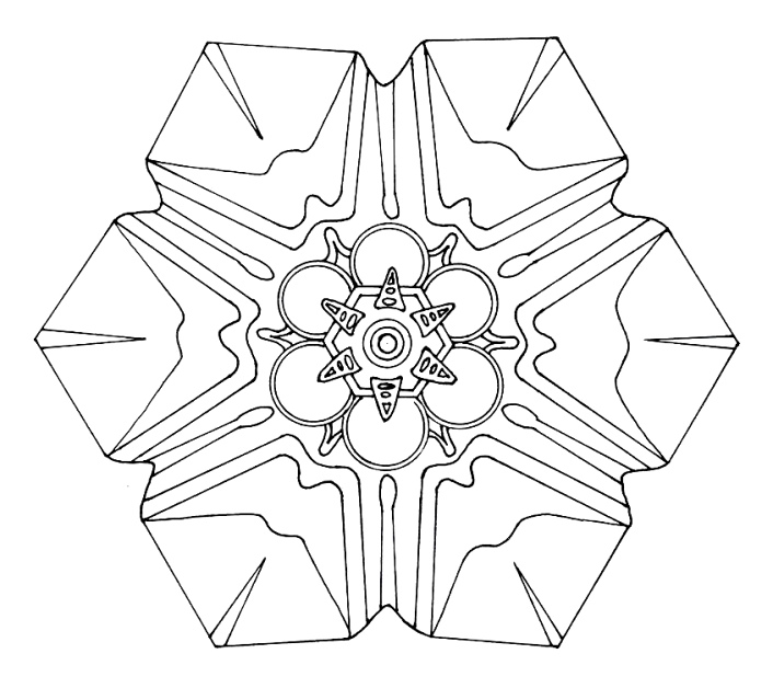 Раскраска: Flocon Mandalas (мандалы) #117631 - Бесплатные раскраски для печати