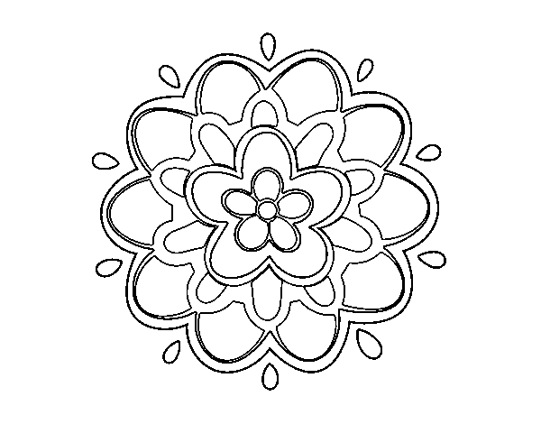 Раскраска: Цветы мандалы (мандалы) #117167 - Бесплатные раскраски для печати