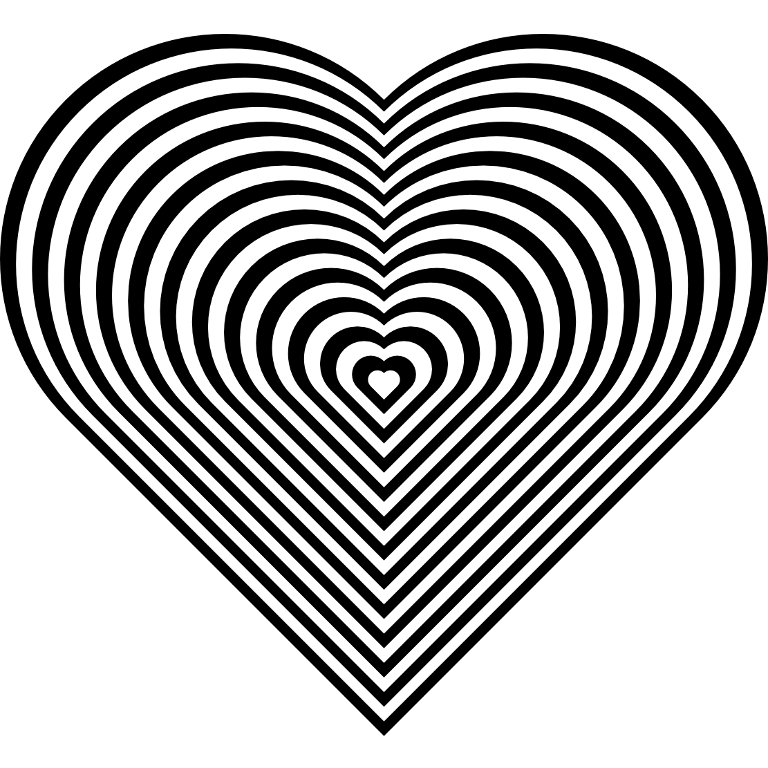 Раскраска: Сердце Мандалы (мандалы) #116710 - Бесплатные раскраски для печати