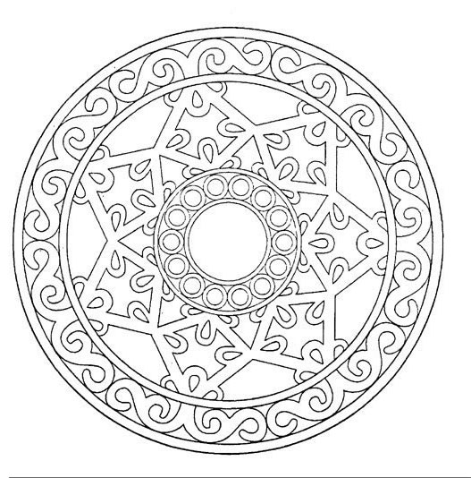Раскраска: Звездные мандалы (мандалы) #117959 - Бесплатные раскраски для печати