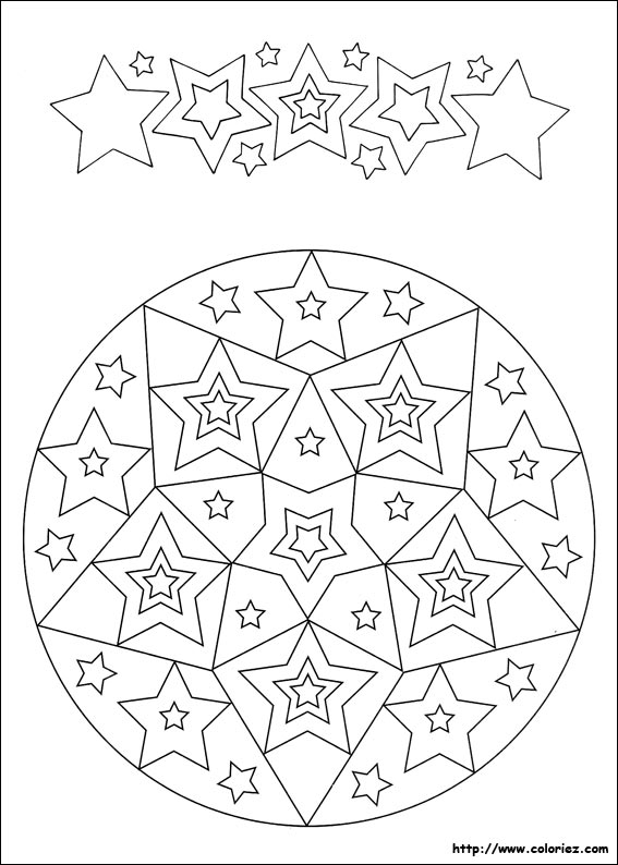 Раскраска: Звездные мандалы (мандалы) #117978 - Бесплатные раскраски для печати