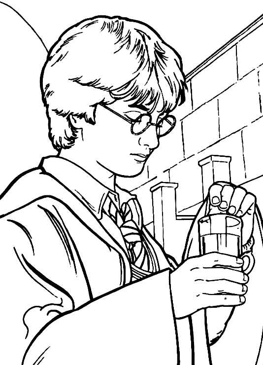 Раскраска: Гарри Поттер (кино) #69508 - Бесплатные раскраски для печати