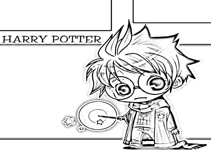 Раскраска: Гарри Поттер (кино) #69663 - Бесплатные раскраски для печати