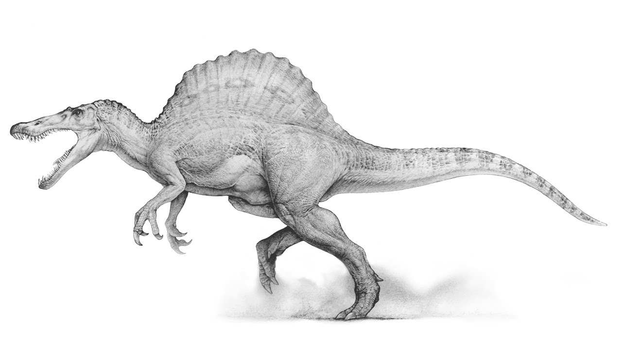 Спинозавр Jurassic Park Art