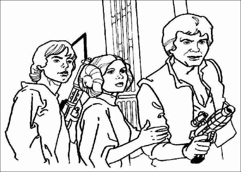 Раскраска: Звездные войны (кино) #70806 - Бесплатные раскраски для печати