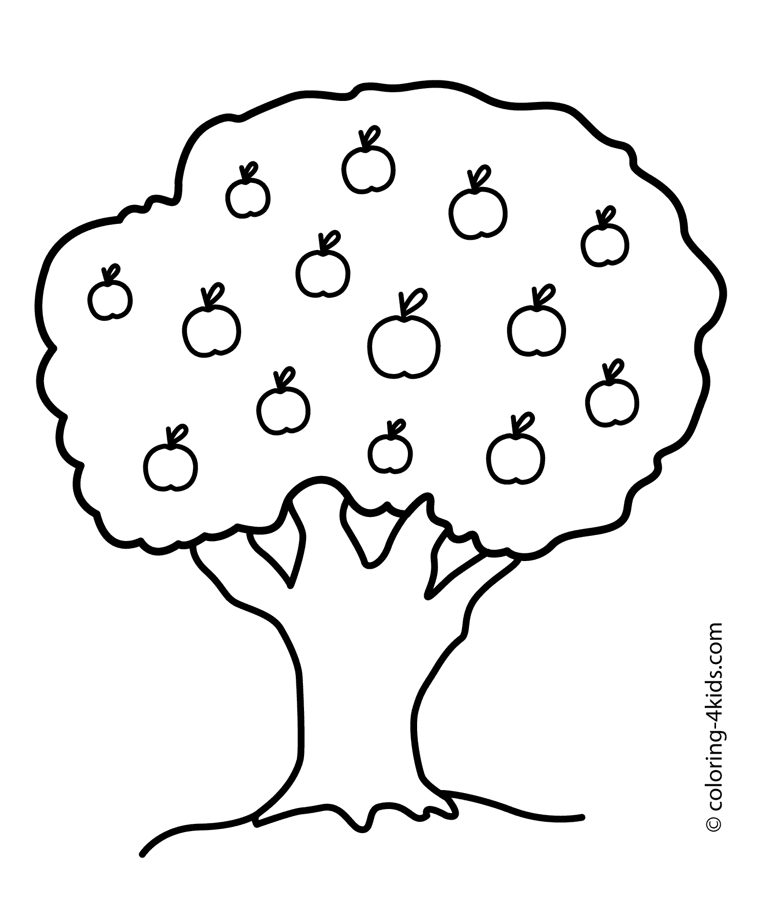 Раскраска: яблоко (природа) #163759 - Бесплатные раскраски для печати