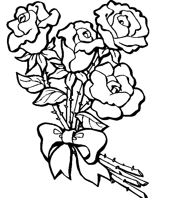 Раскраска: Букет цветов (природа) #160780 - Бесплатные раскраски для печати