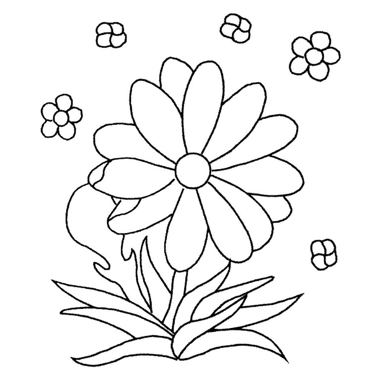 Раскраска: Букет цветов (природа) #160842 - Бесплатные раскраски для печати