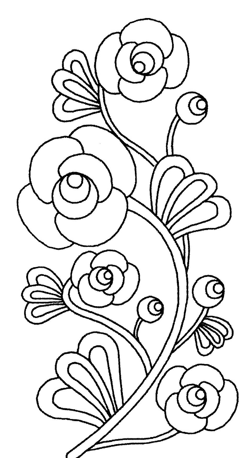 Раскраска: Букет цветов (природа) #160847 - Бесплатные раскраски для печати