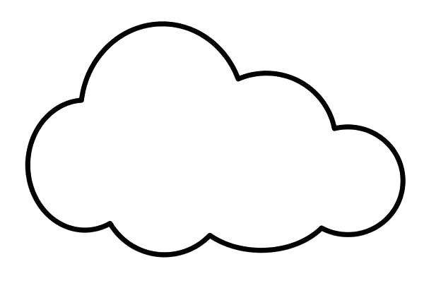 Раскраска: облако (природа) #157326 - Бесплатные раскраски для печати