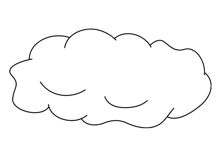 Раскраска: облако (природа) #157341 - Бесплатные раскраски для печати