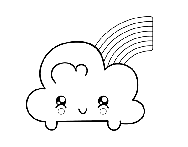 Раскраска: облако (природа) #157353 - Бесплатные раскраски для печати