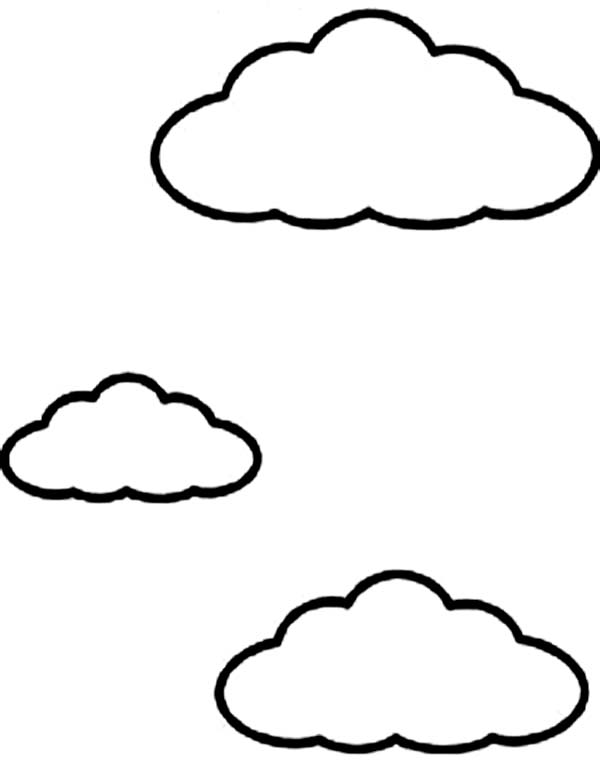 Раскраска: облако (природа) #157462 - Бесплатные раскраски для печати