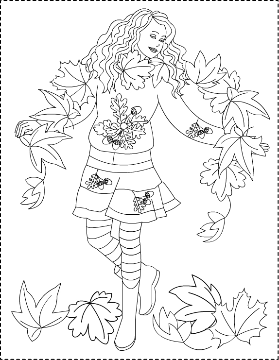 Раскраска: Осенний сезон (природа) #164053 - Бесплатные раскраски для печати