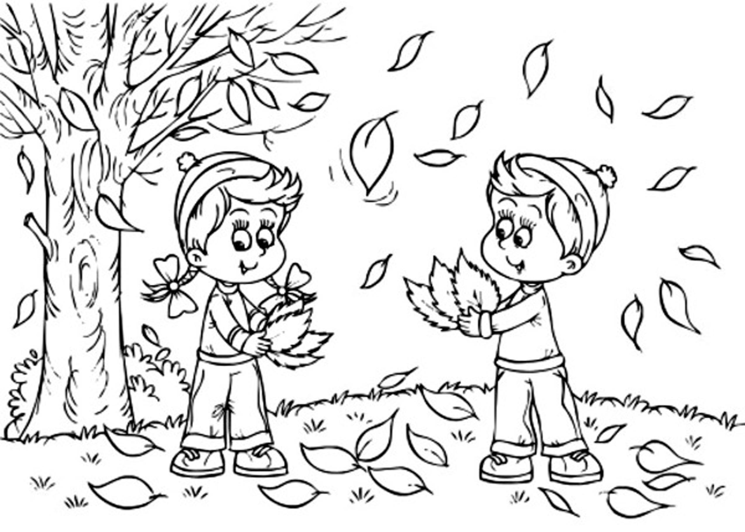 Раскраска: Осенний сезон (природа) #164054 - Бесплатные раскраски для печати