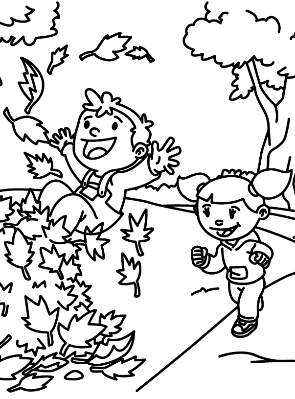 Раскраска: Осенний сезон (природа) #164129 - Бесплатные раскраски для печати