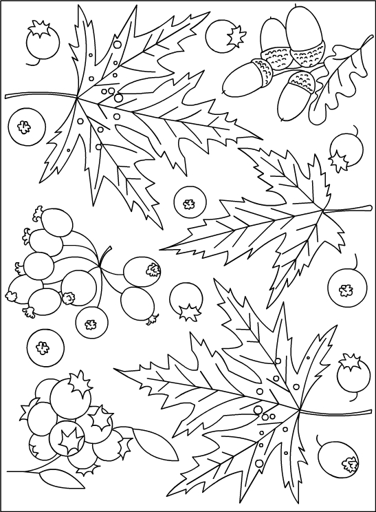 Раскраска: Осенний сезон (природа) #164165 - Бесплатные раскраски для печати