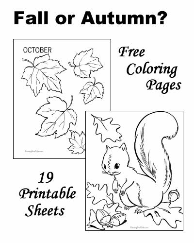 Раскраска: Осенний сезон (природа) #164313 - Бесплатные раскраски для печати