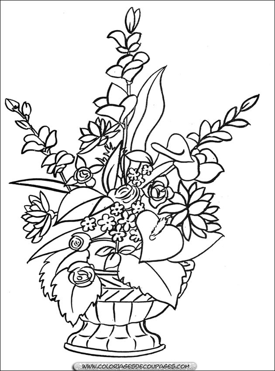 Раскраска: цветы (природа) #155024 - Бесплатные раскраски для печати