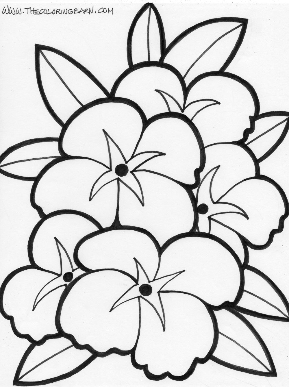Раскраска: цветы (природа) #155030 - Бесплатные раскраски для печати
