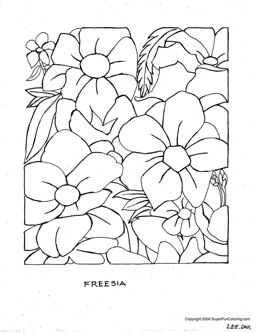 Раскраска: цветы (природа) #155148 - Бесплатные раскраски для печати