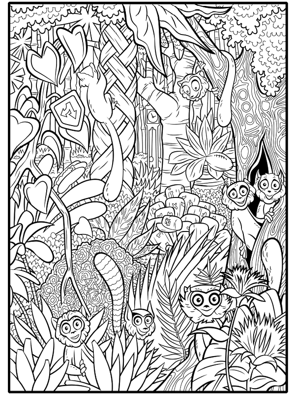Раскраска: лес (природа) #157017 - Бесплатные раскраски для печати