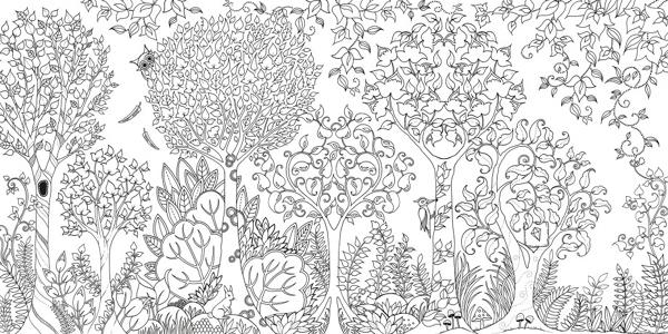 Раскраска: лес (природа) #157030 - Бесплатные раскраски для печати