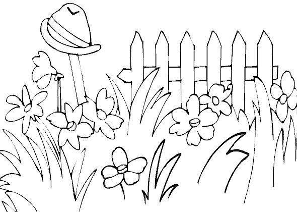 Раскраска: сад (природа) #166328 - Бесплатные раскраски для печати