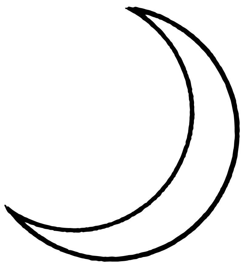 Раскраска: луна (природа) #155593 - Бесплатные раскраски для печати