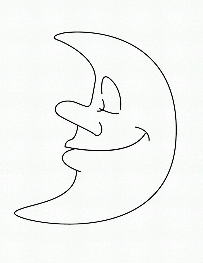 Раскраска: луна (природа) #155594 - Бесплатные раскраски для печати