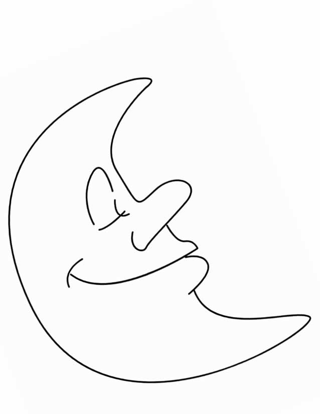 Раскраска: луна (природа) #155601 - Бесплатные раскраски для печати