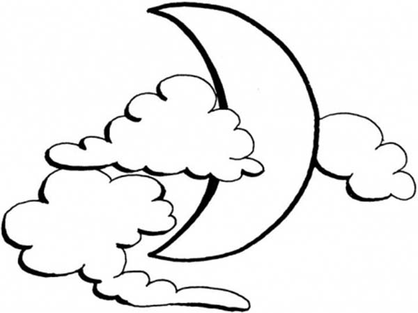Раскраска: луна (природа) #155801 - Бесплатные раскраски для печати