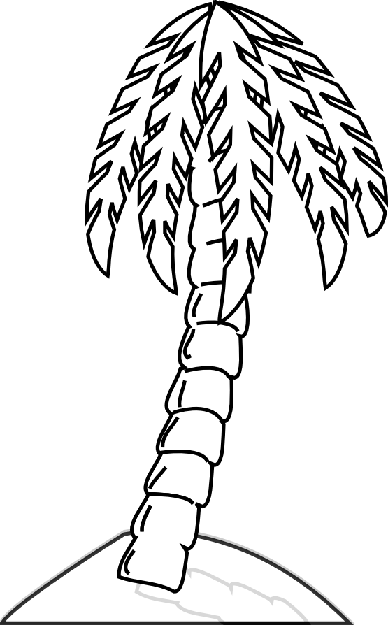 Раскраска: пальма (природа) #161263 - Бесплатные раскраски для печати