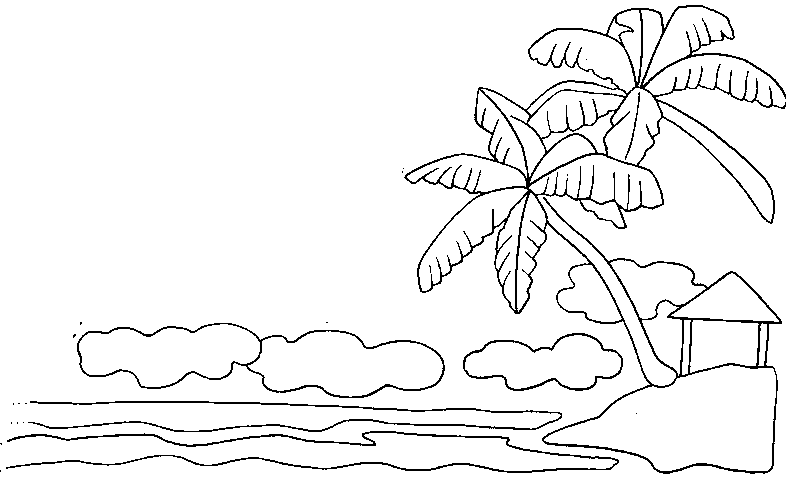 Раскраска: пальма (природа) #161292 - Бесплатные раскраски для печати