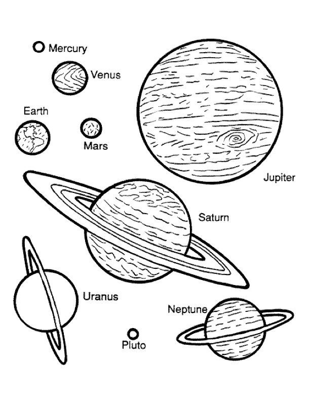 Раскраска: планета (природа) #157602 - Бесплатные раскраски для печати
