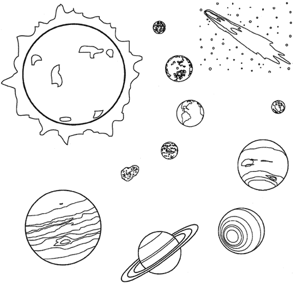 Раскраска: планета (природа) #157615 - Бесплатные раскраски для печати