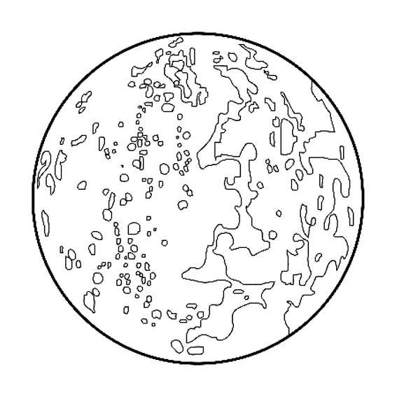Раскраска: планета (природа) #157633 - Бесплатные раскраски для печати