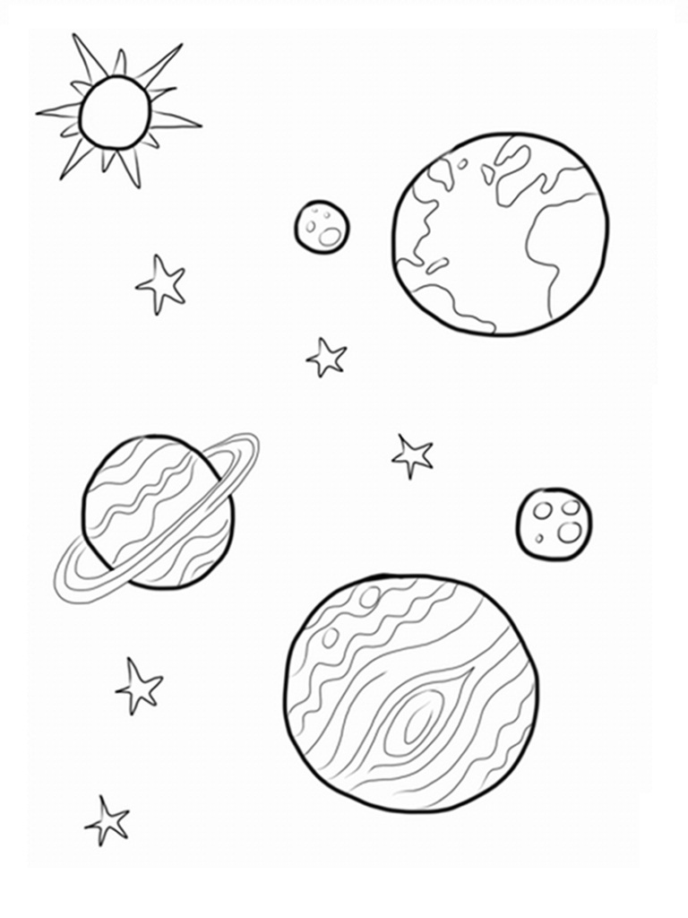 Раскраска: планета (природа) #157640 - Бесплатные раскраски для печати