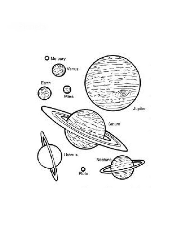 Раскраска: планета (природа) #157642 - Бесплатные раскраски для печати