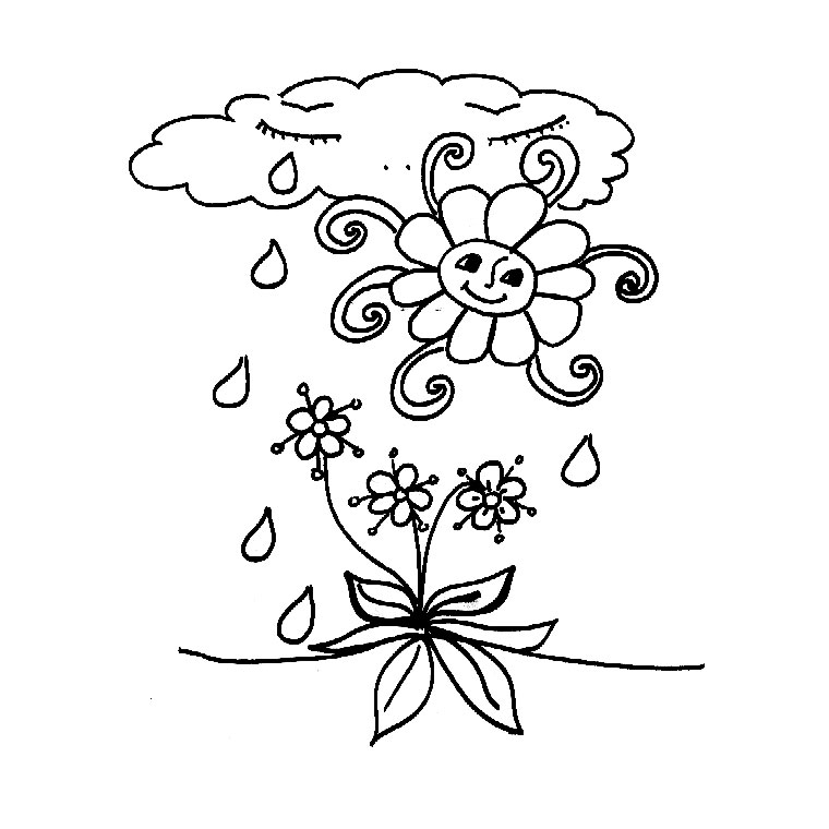 Раскраска: дождь (природа) #158228 - Бесплатные раскраски для печати