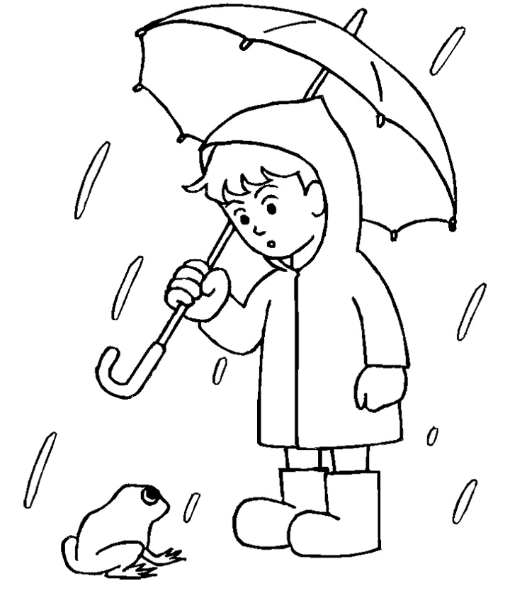 Раскраска: дождь (природа) #158353 - Бесплатные раскраски для печати