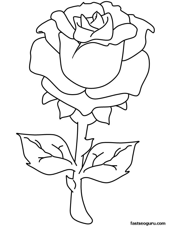 Раскраска: розы (природа) #161897 - Бесплатные раскраски для печати