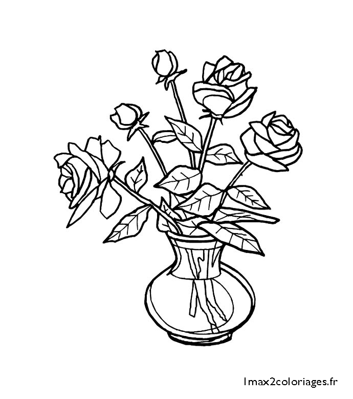 Раскраска: розы (природа) #161995 - Бесплатные раскраски для печати