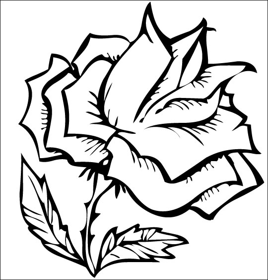 Раскраска: розы (природа) #162049 - Бесплатные раскраски для печати