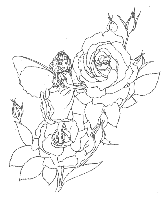 Раскраска: розы (природа) #162064 - Бесплатные раскраски для печати
