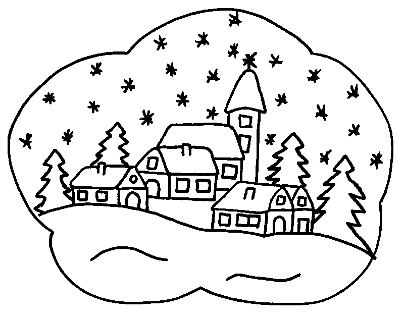 Раскраска: снег (природа) #158731 - Бесплатные раскраски для печати