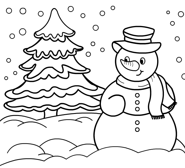 Раскраска: снег (природа) #158740 - Бесплатные раскраски для печати