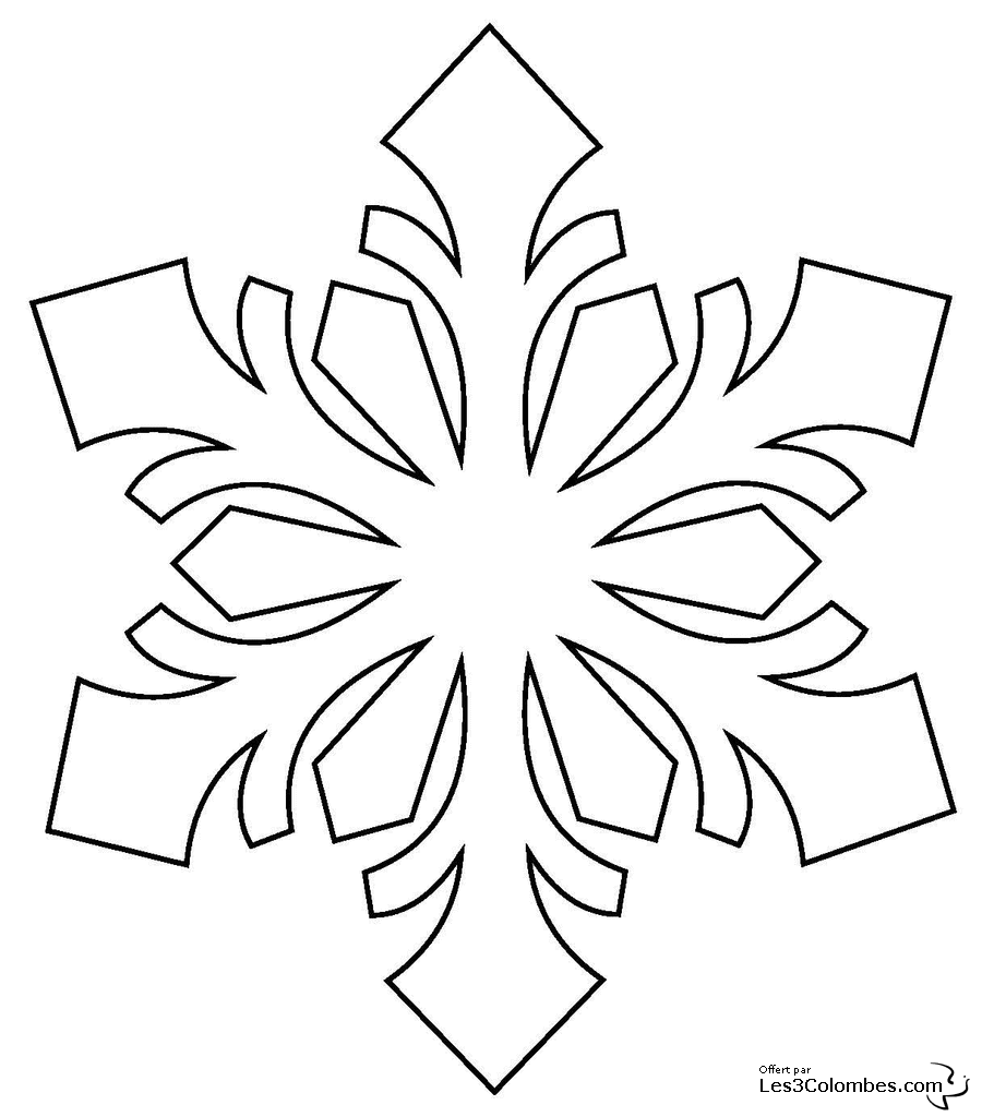 Раскраска: снежинка (природа) #160454 - Бесплатные раскраски для печати