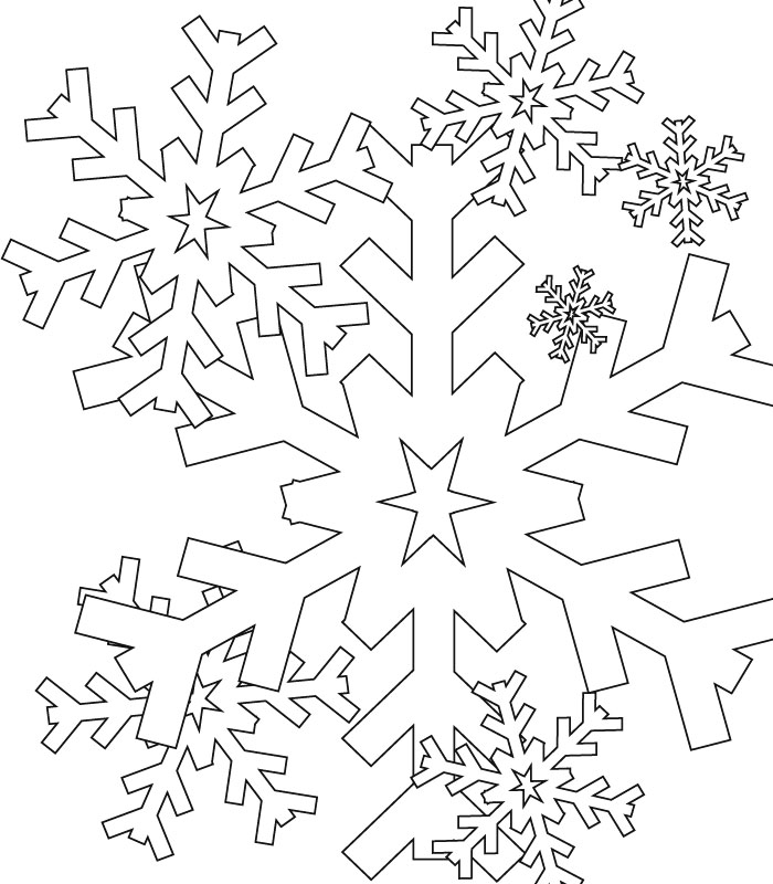 Раскраска: снежинка (природа) #160462 - Бесплатные раскраски для печати