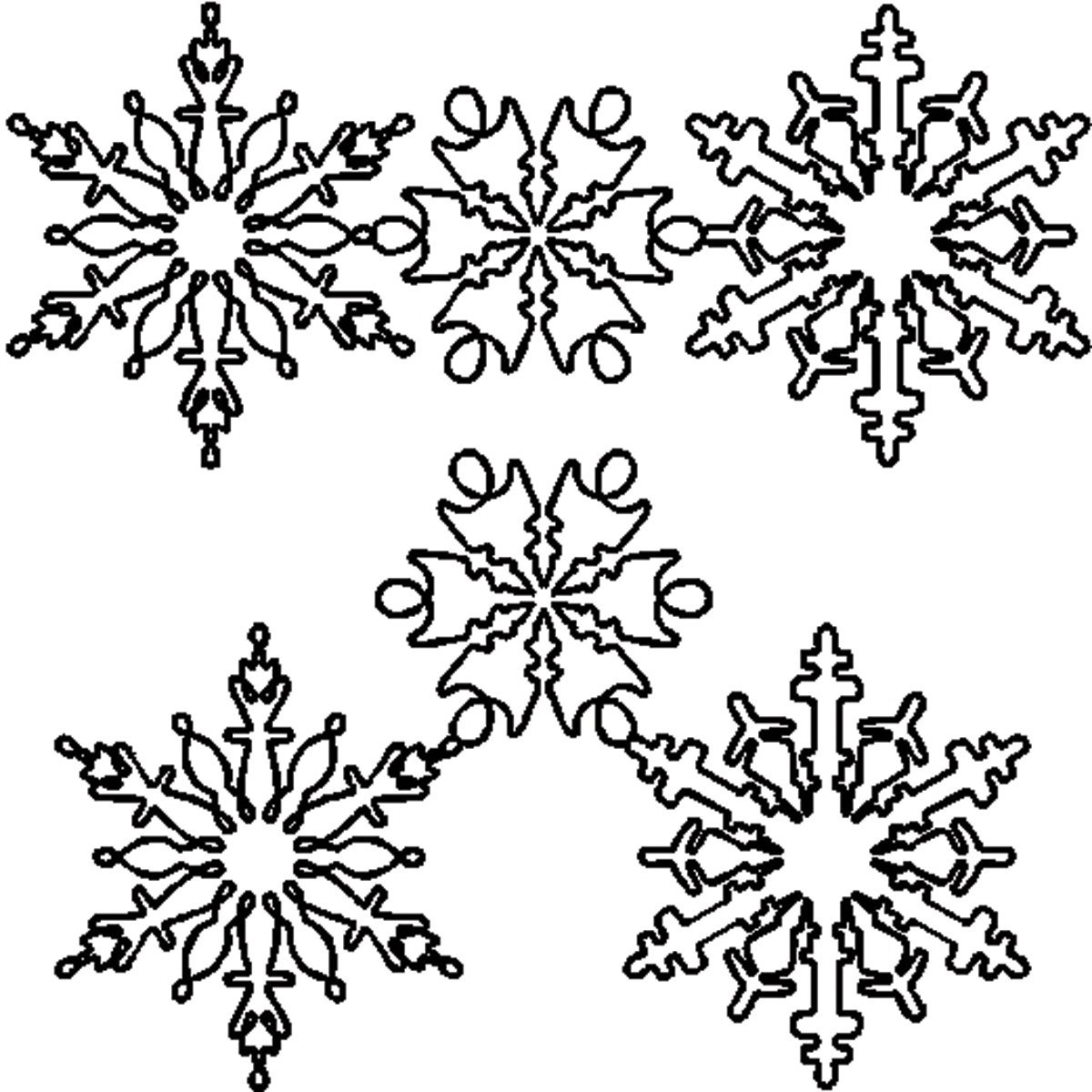 Снежинки черно - белые для дошкольников